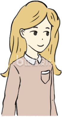 长发女孩卡通形象 适合各类宣传物料