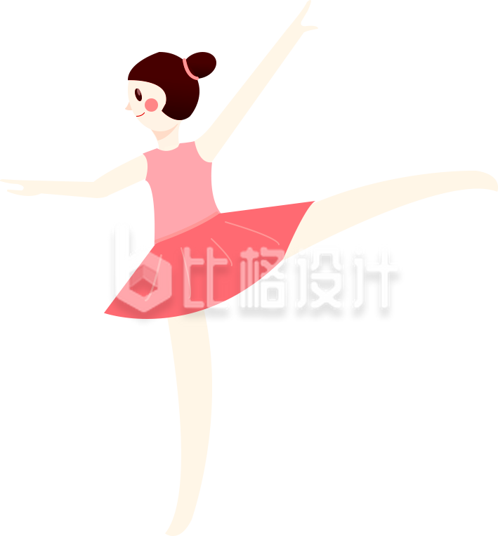 粉色芭蕾女孩形象图 适用于各类宣传物料 粉色芭蕾女孩形象图 适用于各类宣传物料