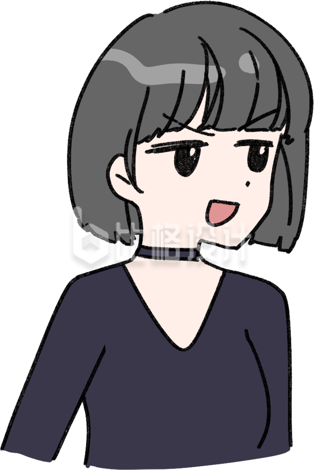 时尚短发女性形象的服饰箱包宣传物料图