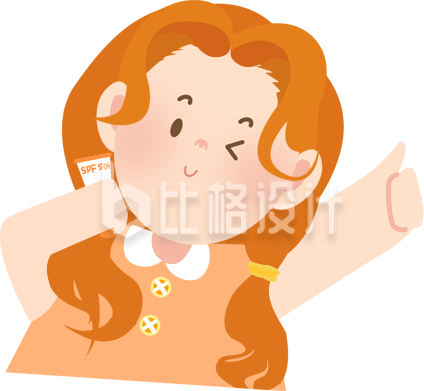 可爱女孩涂抹防晒霜的美妆护肤宣传图 可爱女孩涂抹防晒霜的美妆护肤宣传图