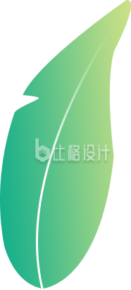 清新绿叶形象图，简约绿植宣传物料来袭