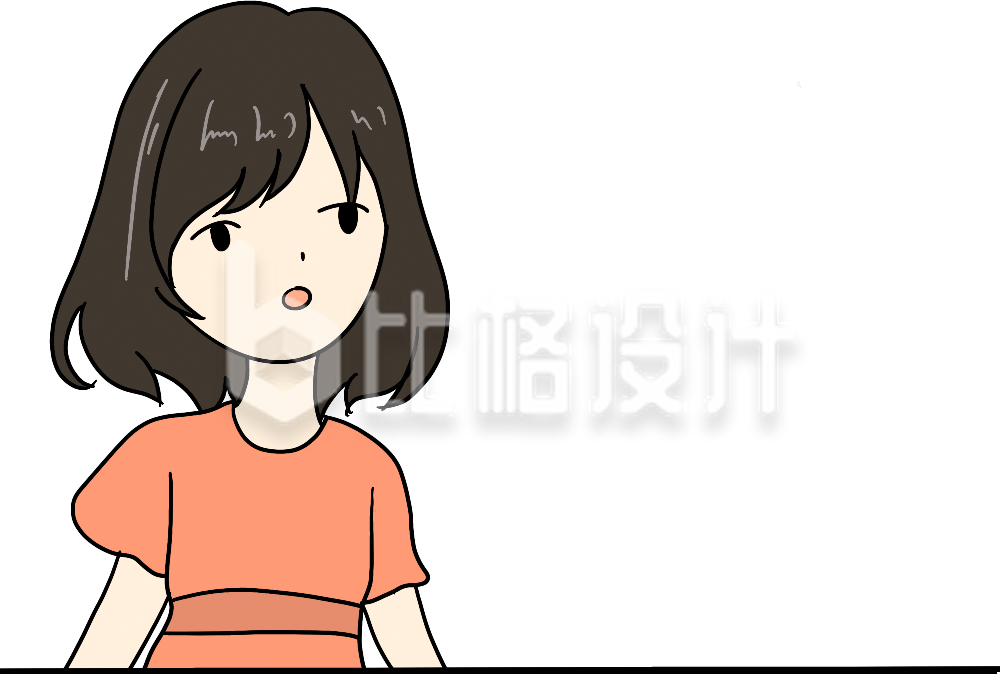 可爱女孩形象的时尚服饰箱包宣传图