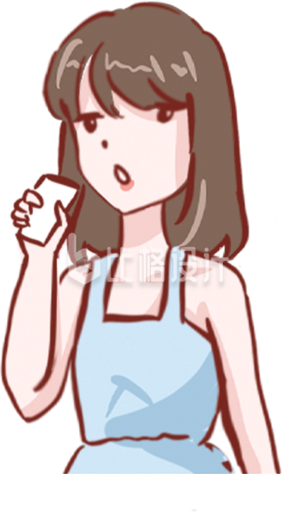 身穿蓝色吊带的女孩手持卡片 身穿蓝色吊带的女孩手持卡片