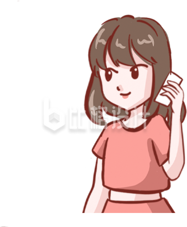 可爱女孩手持卡片 时尚服饰箱包展示图