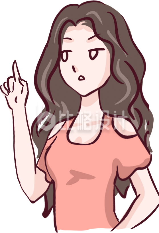 时尚女子形象，适合服饰箱包宣传物料