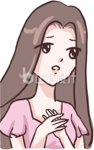 可爱卡通风格的女性形象宣传物料图 可爱卡通风格的女性形象宣传物料图