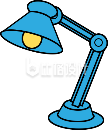 蓝色台灯点亮办公空间 简约设计尽显实用