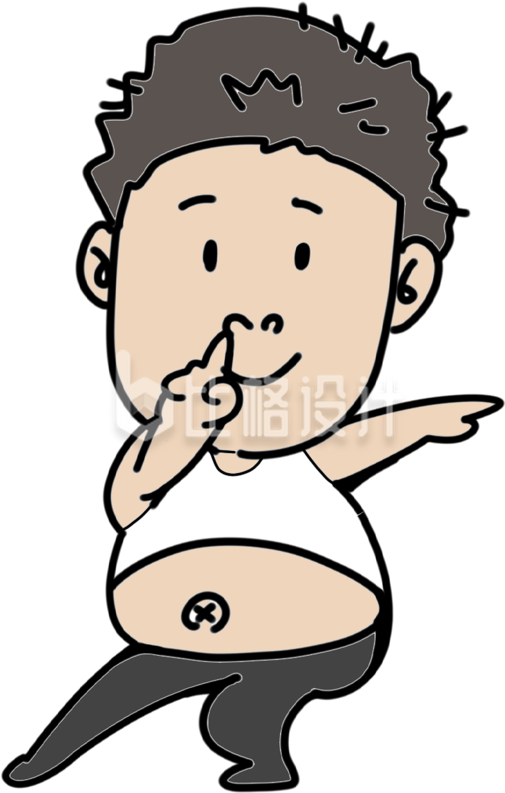 可爱卡通运动人物形象的趣味健身宣传图 可爱卡通运动人物形象的趣味健身宣传图