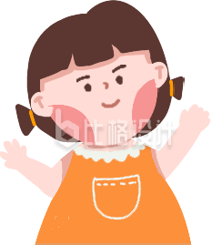 可爱小女孩形象的童装宣传图
