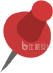 红色图钉装饰素材 增添办公氛围好帮手