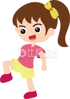 可爱女孩动感形象 适合多种宣传物料 可爱女孩动感形象 适合多种宣传物料