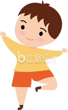 可爱小男孩活力运动形象宣传图