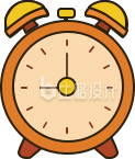 可爱闹钟卡通图 学生文具类宣传好帮手 可爱闹钟卡通图 学生文具类宣传好帮手