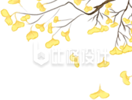 银杏飘落的唯美画面 氛围装饰类宣传物料 银杏飘落的唯美画面 氛围装饰类宣传物料