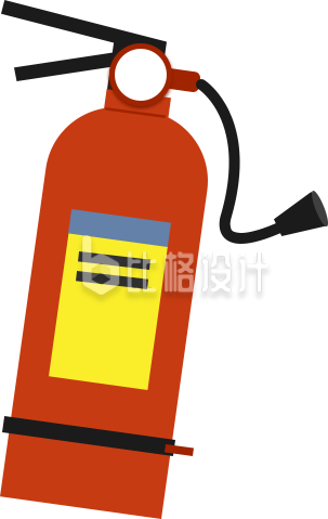 红色灭火器图标,消防安全宣传必备物料 红色灭火器图标,消防安全宣传必备物料