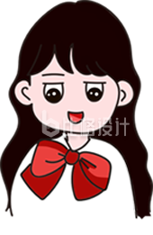可爱少女形象图，适合多种宣传物料使用