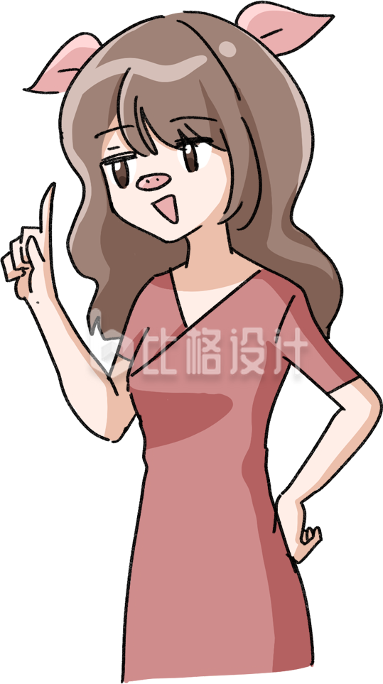 身着红衣的可爱女孩形象宣传物料图