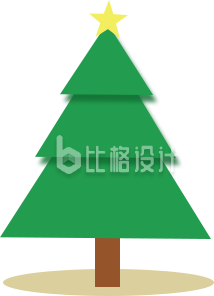 卡通手绘圣诞树