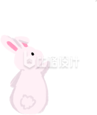 简约小兔子插画