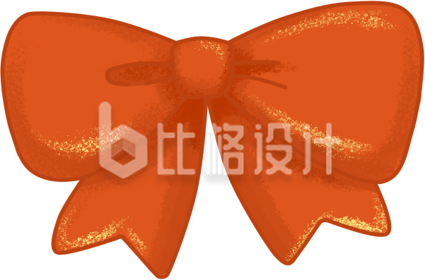 简约蝴蝶结插画