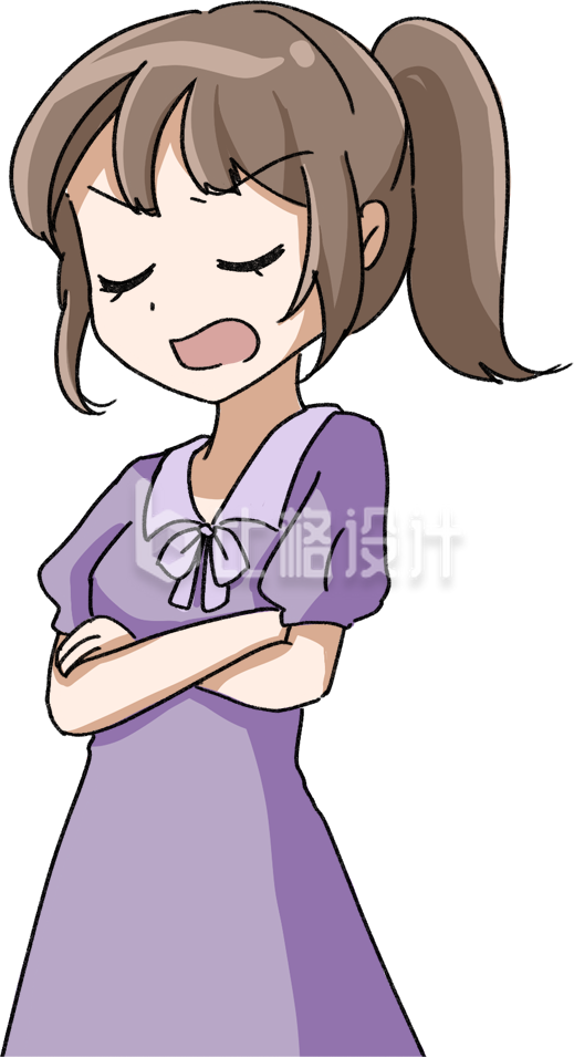 简约可爱女孩插画