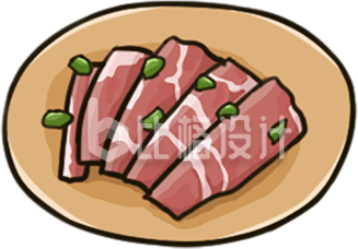 简约卡通肥牛插画
