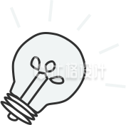 简约电灯泡插画