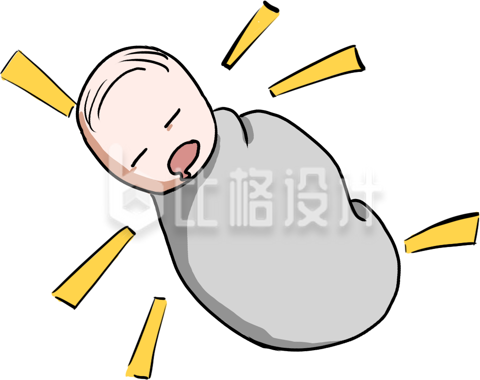 简约卡通小宝贝插画