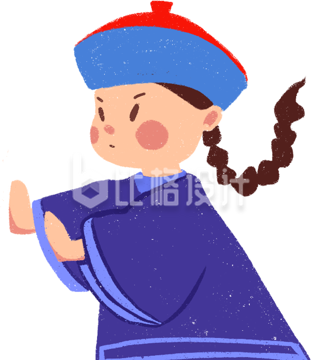 小僵尸可爱插画