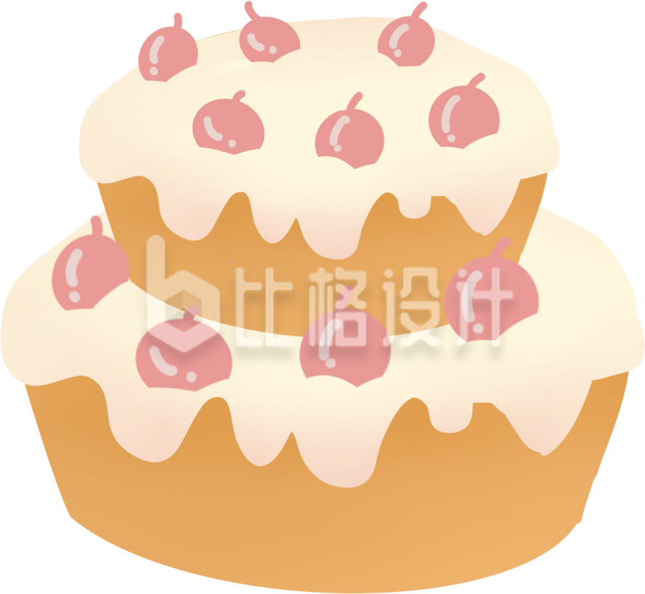 生日蛋糕插画