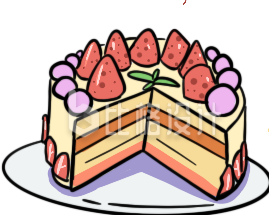 生日蛋糕插画