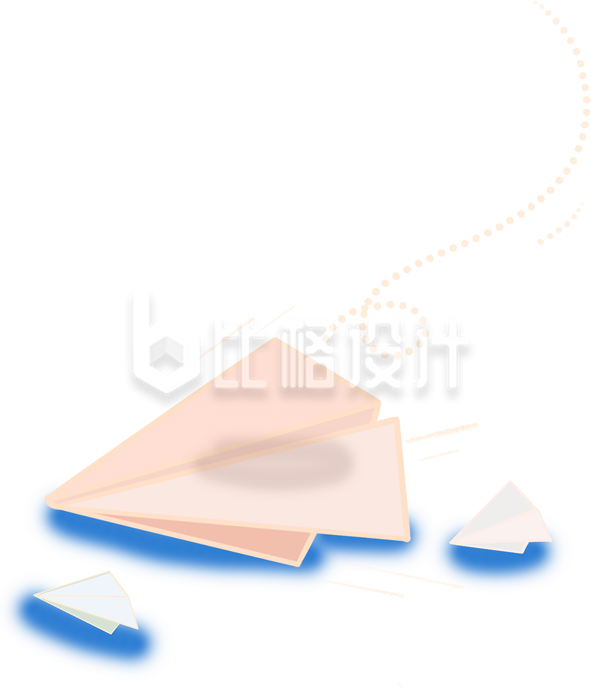 卡通纸飞机插画