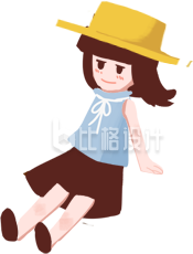 漂亮小姑娘插画
