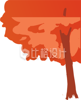 一颗树插画