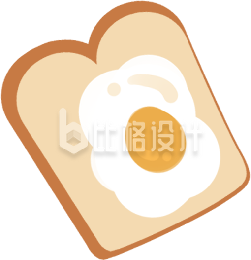 美食吐司面包插画