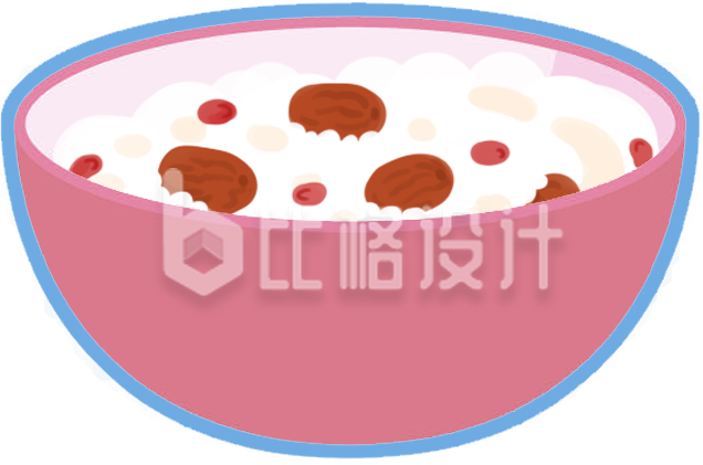 美食粥插画