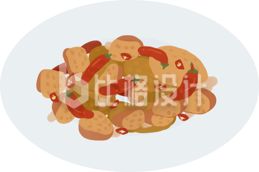 美食可口插画