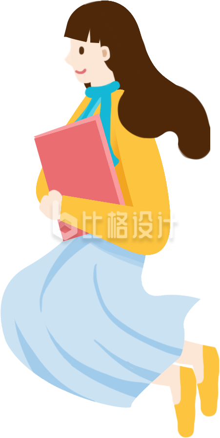 漂漂亮亮小女孩读书