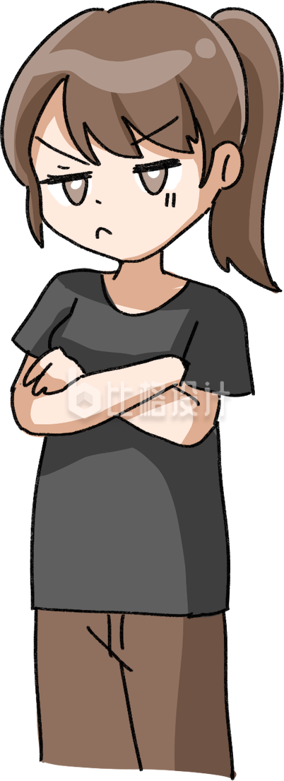 可爱女生插画