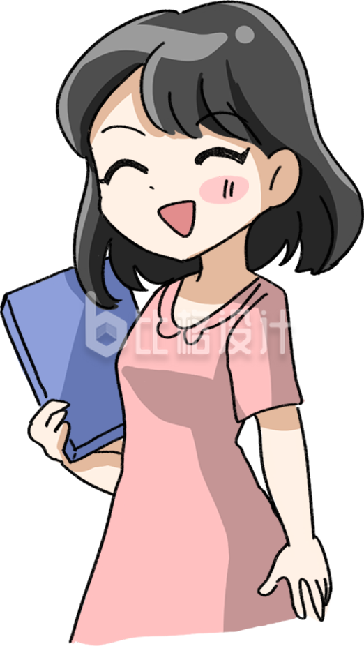 可爱小姑娘插画
