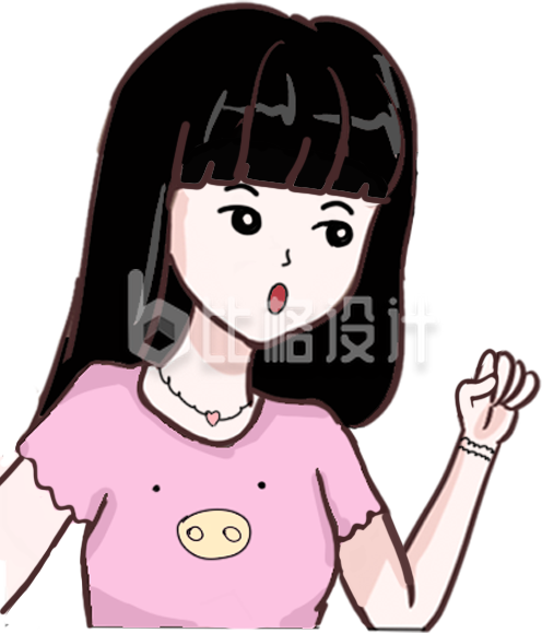简约可爱小姑娘