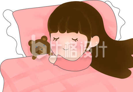 睡觉可爱小女生
