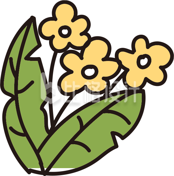 漂亮小花卡通插画