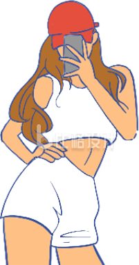 漂亮美少女插画