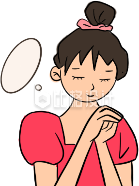 可爱小女生插画