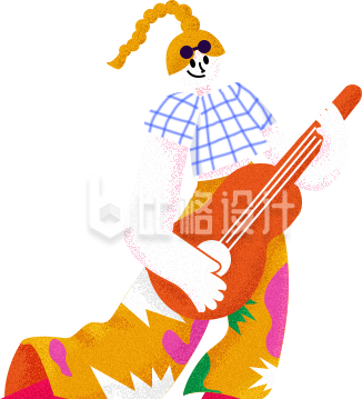 可爱小女生插画