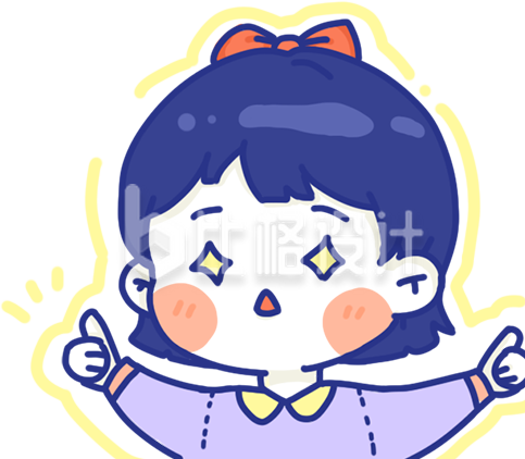 两眼发光的小女生