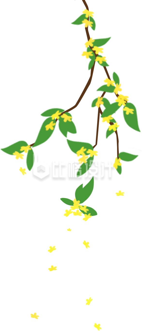 小花卡通插画