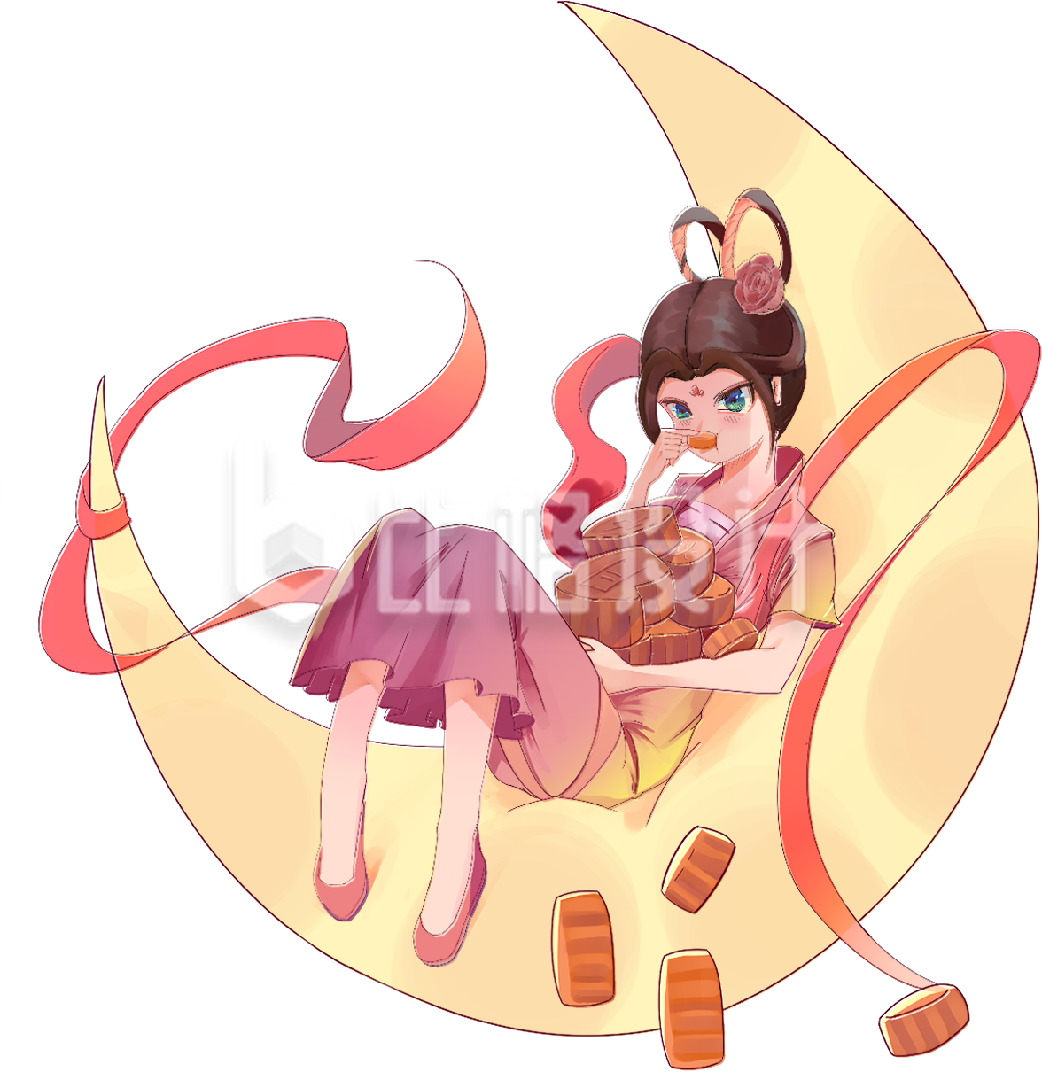 嫦娥吃月饼