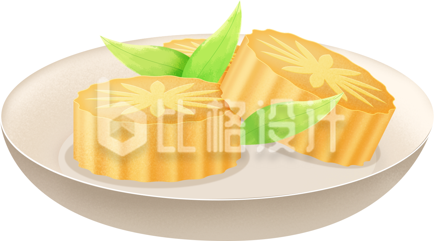 一盘的大月饼